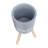 S/2 10/12" Diamond Planter W/ Wood Legs