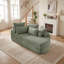 Canapé-lit et fauteuil inclinable semi-circulaire 2 en 1 de 78,5 pouces avec 5 coussins, aucun assemblage requis-1205971806