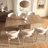 Modern Minimalist Expandable Dining Table For 6 To 10 People With Storage