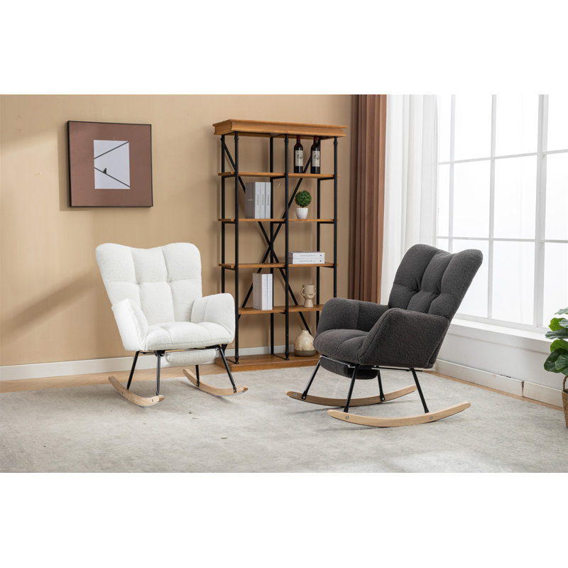 Wood+Metal Rocking Chair