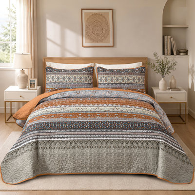 Ensemble de 3 courtepointe Boho Bohemian