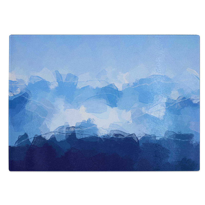 Glass Mountain Sky in Abstract Chopping Board, 39 cm W x 28.5 cm L