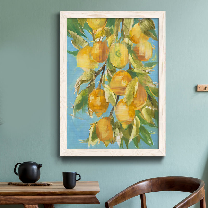 «Lovely Lemon» - reproduction de cadre photo sur papier, H 37,5 po x l 27,5 po x P 1,5 po, Papier blanc