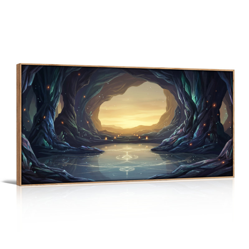 Mystic Cave, reproduction d'art sur toile, ensemble de 1, Naturel, 40“W x 20”H