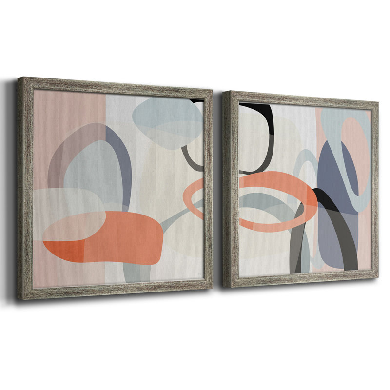" Floating On Silk I " 4 - Pieces