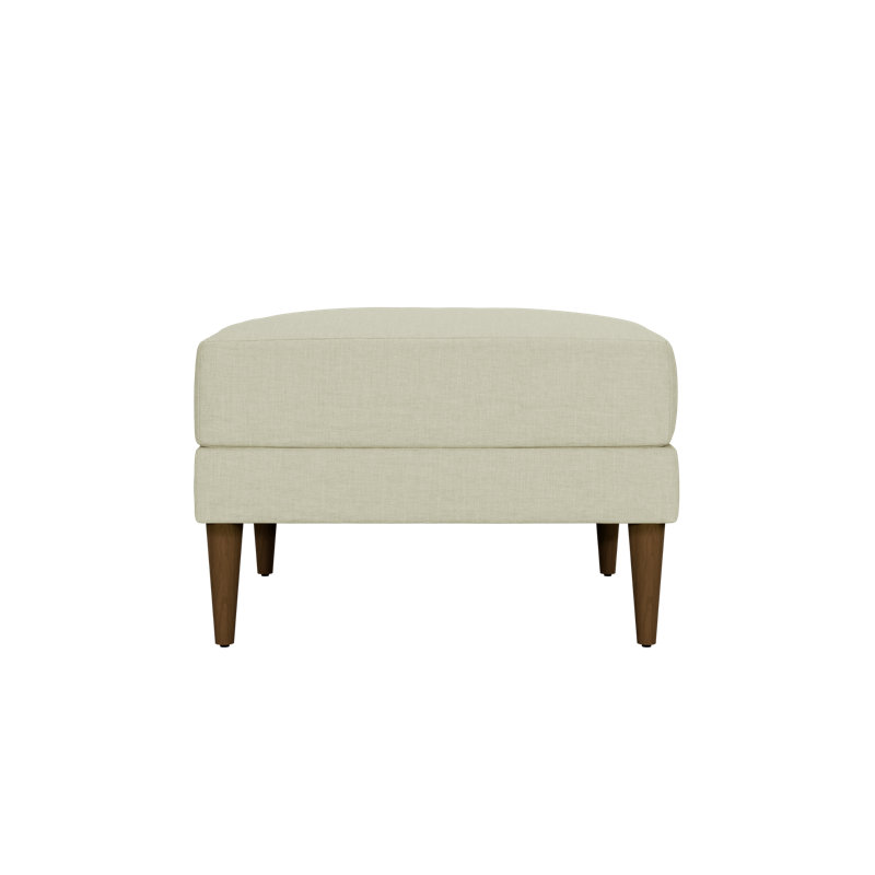 Essential Ottoman, Natural Hemp Blend, Dark Brown