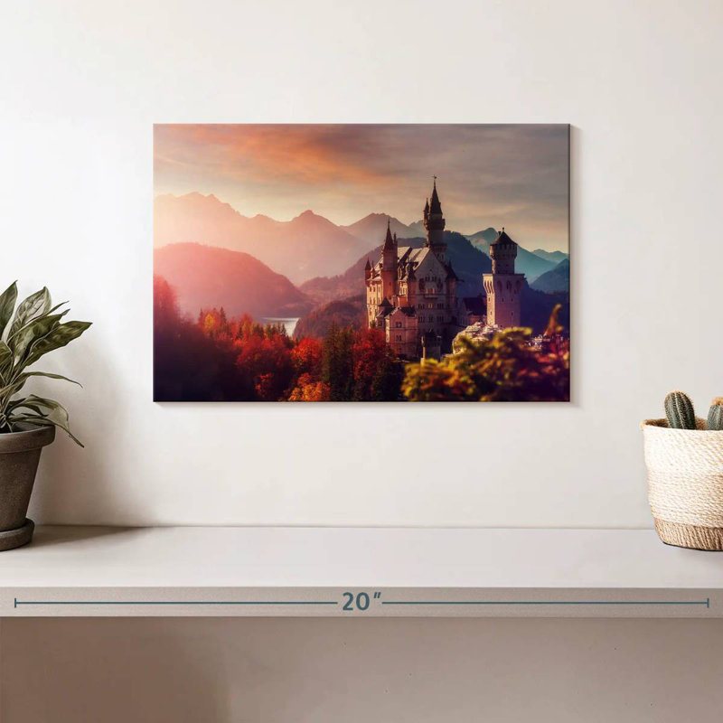 Lilie Majestic Neuschwanstein Castle, H 8 po x l 12 po