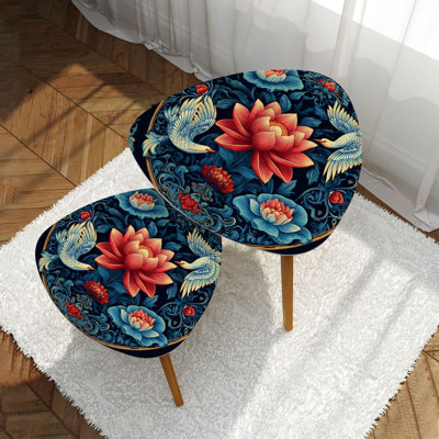 Ensemble de 2 tables basses gigognes Triangle