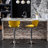 Yellow Velvet Upholstered Swivel , 2 - Robust Metal Base With Rotation And Foot Rest Air Lift Adjustable Seat Height Fine Foam Soft 2 Chromed 360° Footrest Air-lift Upholstery-191517764