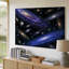 Toile dans un tableau cosmique à couper le souffle, un tableau de galaxies s'étale sur un fond noir velouté-1437436439