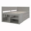 Lit de jour simple avec tiroirs et tablettes-1317406989