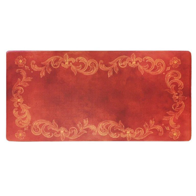 Tapis anti-fatigue en relief, rouge