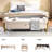 67'' W Modern Upholstered  Velvet Storage Bench for Bedroom End of Bed with Gold Leg-714366749