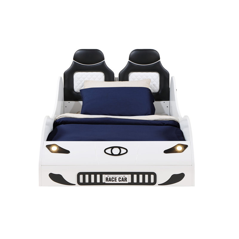 Lit voiture avec DEL Colen, Blanc