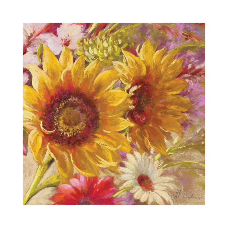 Summer Time Girls by Nel Whatmore - Wrapped Canvas Gallery-Wrapped Canvas Giclée, 45.72 cm H x 45.72 cm W x 3.175 cm D