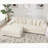 Oversized Two-Piece  Couches,  L Shaped Sofa, Corduroy, Left Chaise Daybed-292173682-292173581