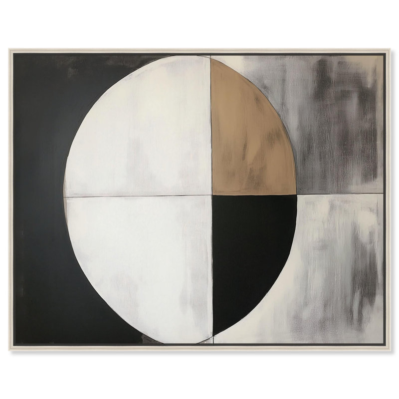Woodland Whisper II Canvas Midcentury Shape Art by Art Remedy, 31" H x 37" W, Silver Floater Framed