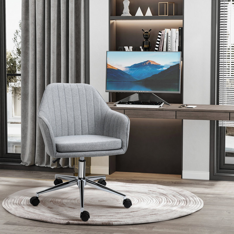 Kaarina Linen Task Chair, Gray