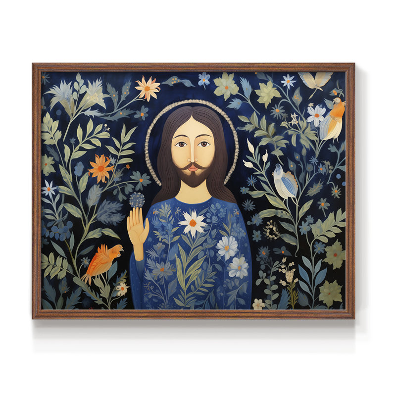 Chirstmas Art-CDIV - Reproduction encadrée - Restickable, Noyer, H 22 po x l 28 po