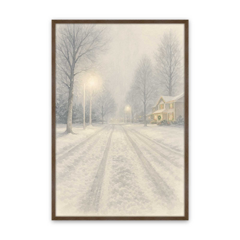«Silent Nightfall», reproduction d'art, 18 po x 24 po, Noyer