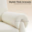 Chaise d'appoint rembourrée avec coussin amovible et accoudoirs amovibles-830969693