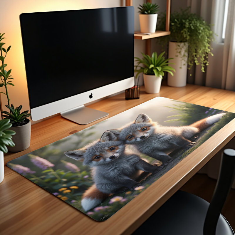 Polyester Desk Pad, 14.4x12.1