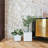 Kute Nest Indoor/Outdoor H18" Cubo Fiberstone Planter - Santorini White - Pot Opening 15"-2110195490-2110195489