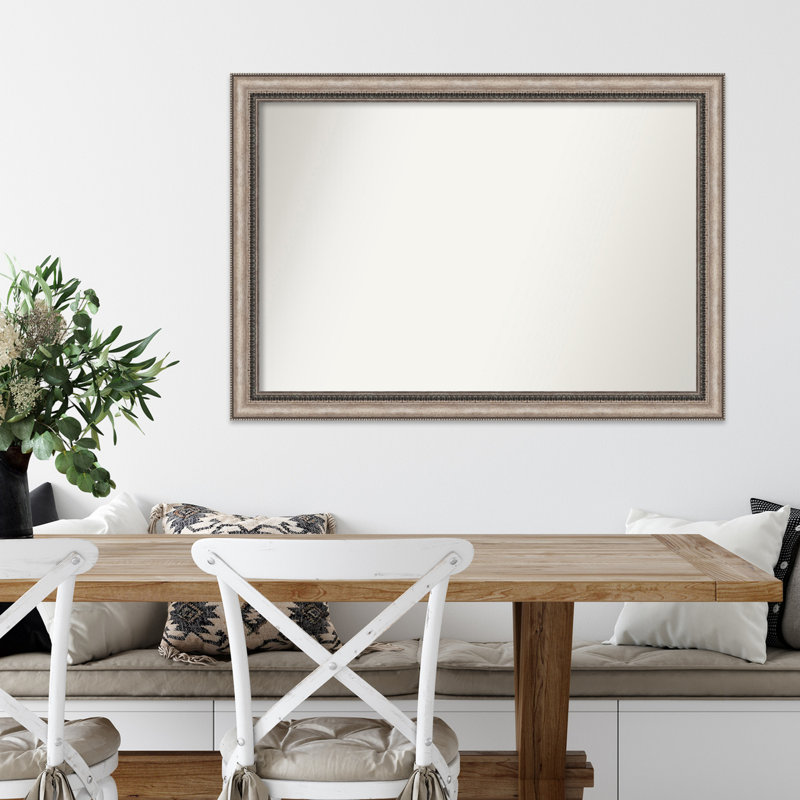 Miroir d'appoint mural mat en plastique Fahida, H 28 po x l 40 po