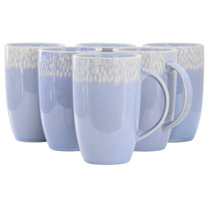 Jasper Stoneware Latte Mug, Blue