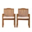 Fauteuil de salle à manger en bois résistant à la décoloration, l 24,75 po x P 26,75 po, H 35 po