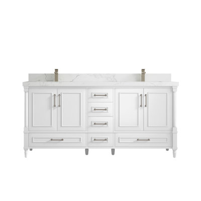 Ensemble de meuble-lavabo double l 72 po Malibu