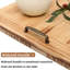 Housse de poêle à bois en bois avec poignées, panneau de couverture en bois pour cuisinière à gaz et dessus de cuisinière électrique, couvercle d'évier de cuisine pour espace de comptoir, planche à découper