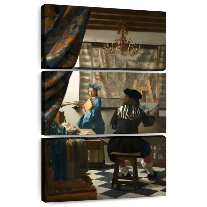 Leisha, l'art de peindre 1666-1668, H 57 po x l 36 po