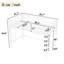 Lit mezzanine en métal blanc TG