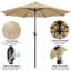 Parasol de marché inclinable 120 po 8 côtes Harworth-1509228851