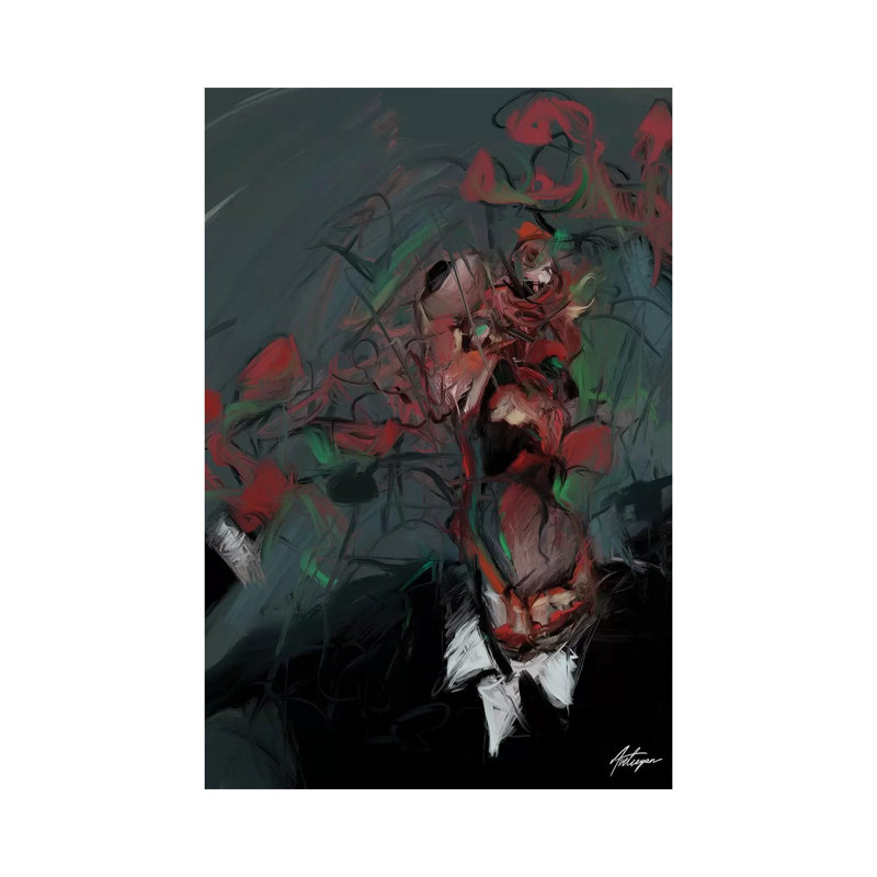 Self Destruction I by Jack Avetisyan - Wrapped Canvas Painting, 20.32 cm H x 30.48 cm W