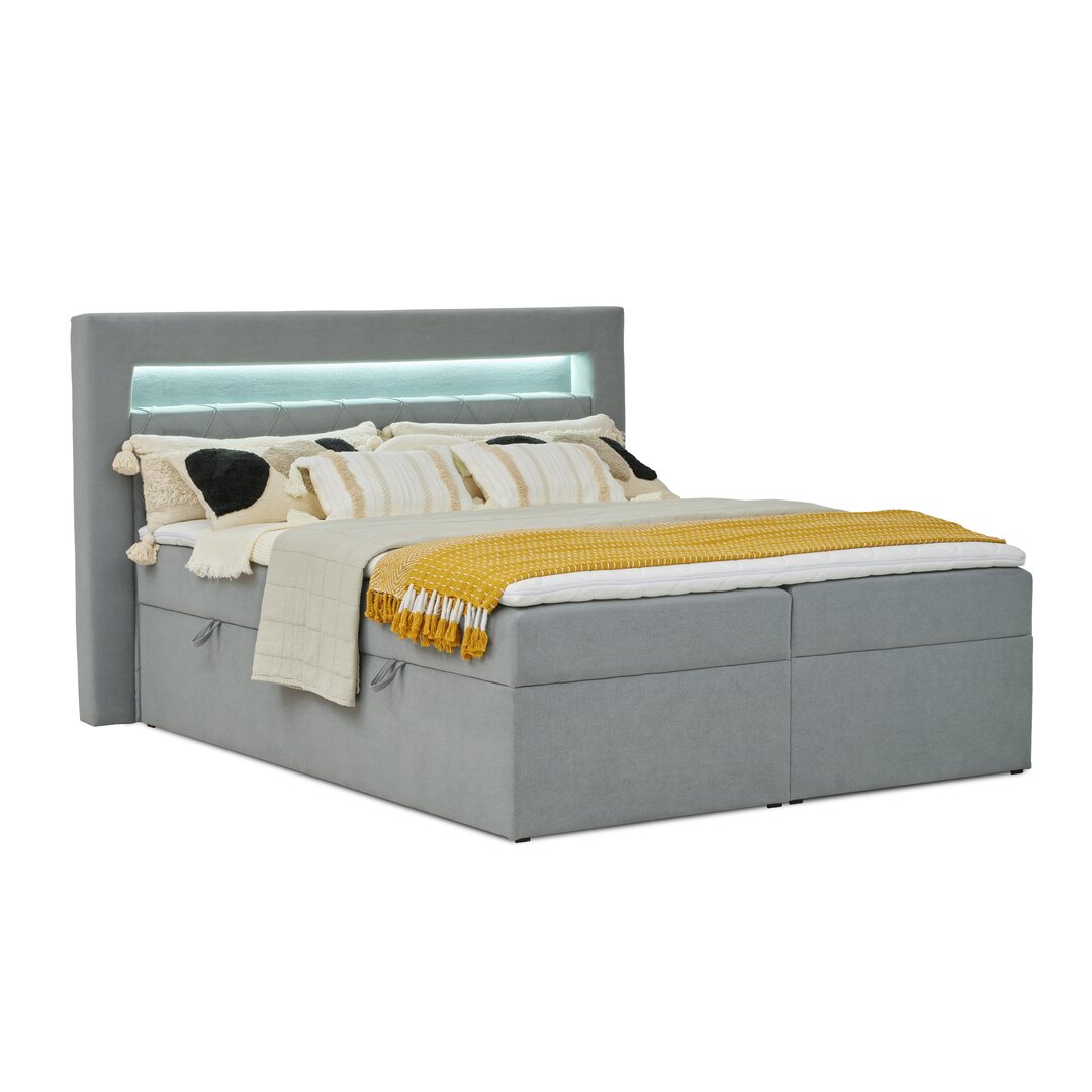 Boxspringbett Mccullough mit Topper und Bettkasten