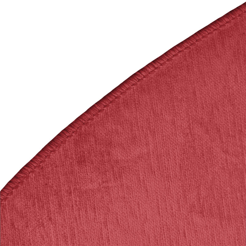 Tapis rouge/blanc rayé Boston, Rond 5 pi