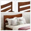 Wood Platform Bed with Headboard and Wooden Slat Support