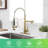Brushed Gold Single Lever Kitchen Sink Faucet With Pull Down , Stain - Surface, Fast Installation Contemporary In Gold, Hole Design, Efficient Water Mixing