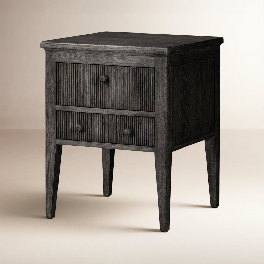 Bush Nightstand, Distressed Black