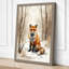Fox in Winter Scandinavian - Wrapped Canvas-465667730-465667739