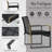3 Piece Patio Bistro Rattan Chair With Cushions & Round Arm And Coffee Table Set-1452242168-1452242170