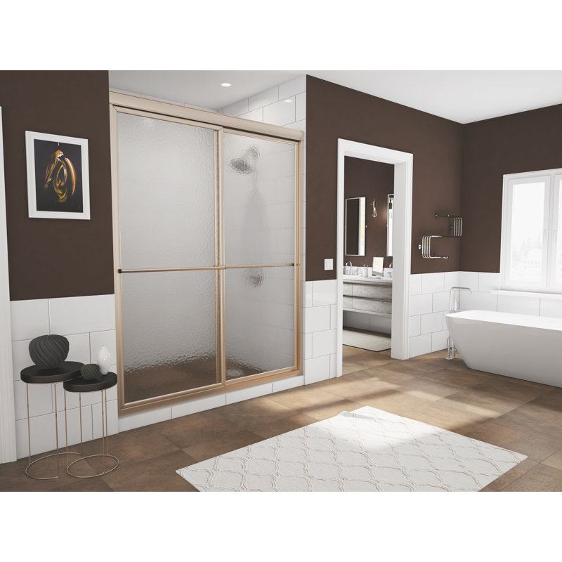 Porte de douche encadrée 64 po x 70 po bypass Newport Series