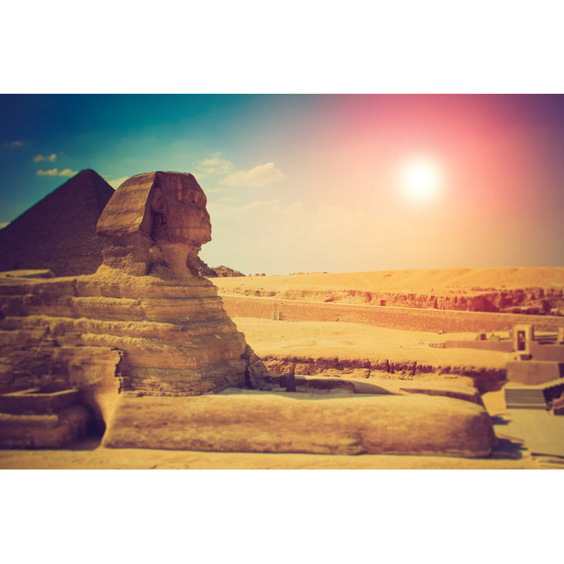 Grand sphinx. Giza - Photographie sur toile tendue, H 8 po x l 12 po