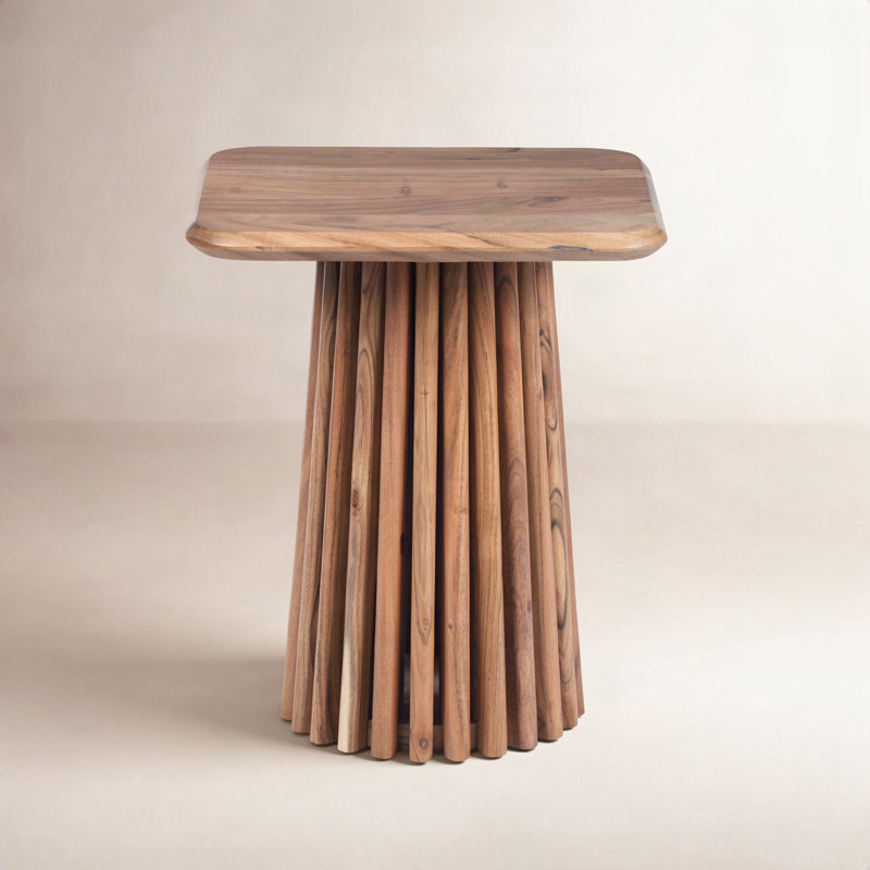 Roanne Solid Wood End Table, Natural