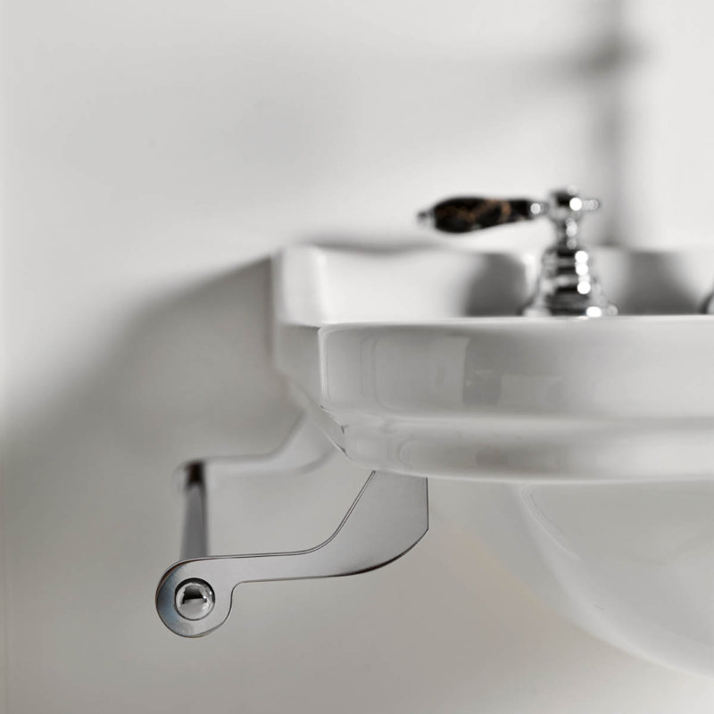 Waldorf 39.4'' L Bathroom Sink, Three Faucet Holes