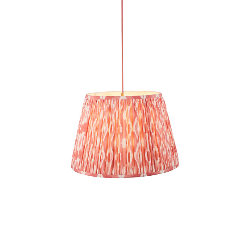 Parksdale 1 - Light Brushed Brass Pendant, Pink