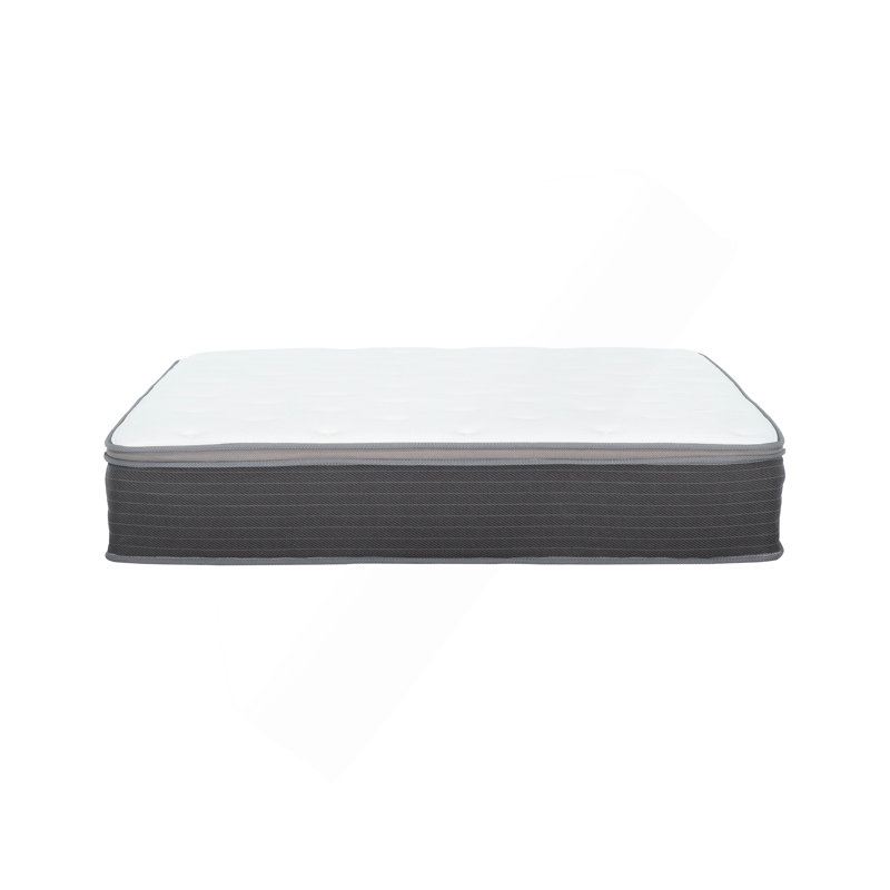 12 po Matelas hybride moelleux dans une boîte, matelas à ressorts ensachés et mousse viscoélastique imprégnée de gel, soulagement de la pression, technologie de refroidissement