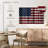 Borges US Flag On Wooden Slats